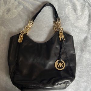 Black Michael Kors Soft Leather Purse